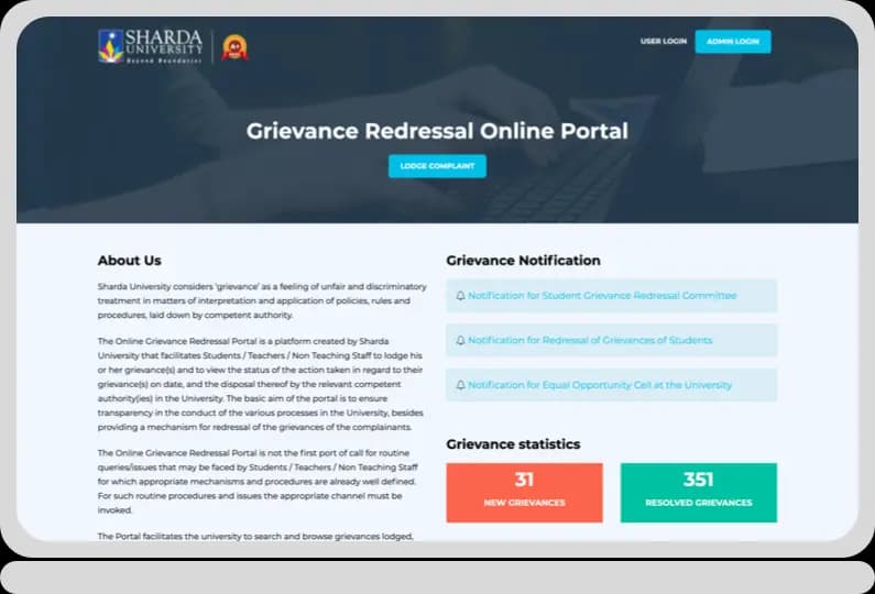 Grievance Redressal Online Portal